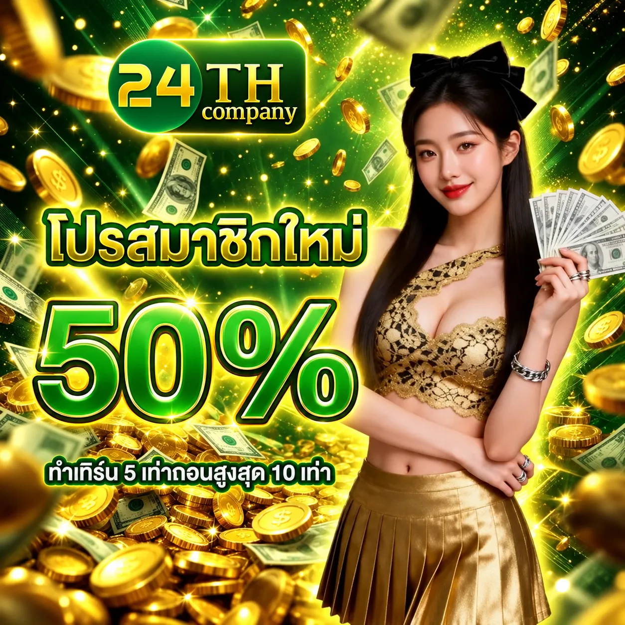 โปรสมาชิกใหม่50%